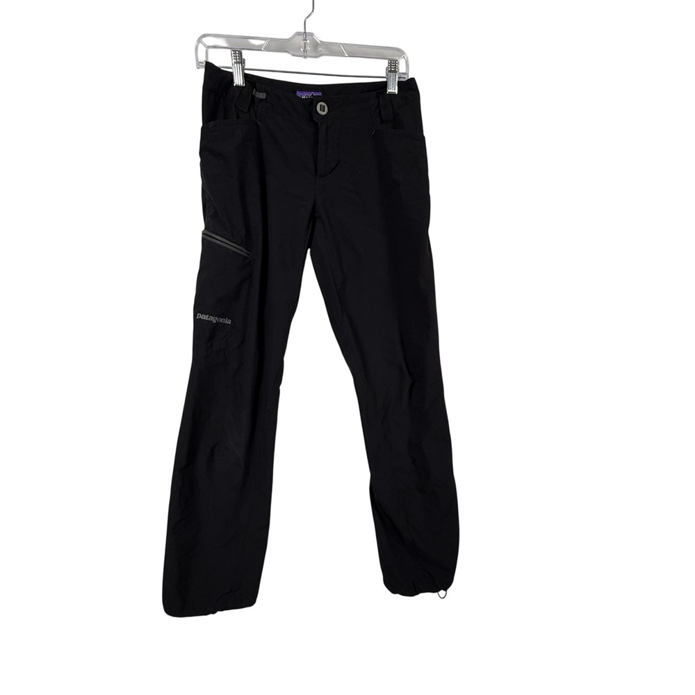 Patagonia Women's Hiking Pants Size 2 Nylon Outdoor Trail Zip‎ Pocket Drawstring